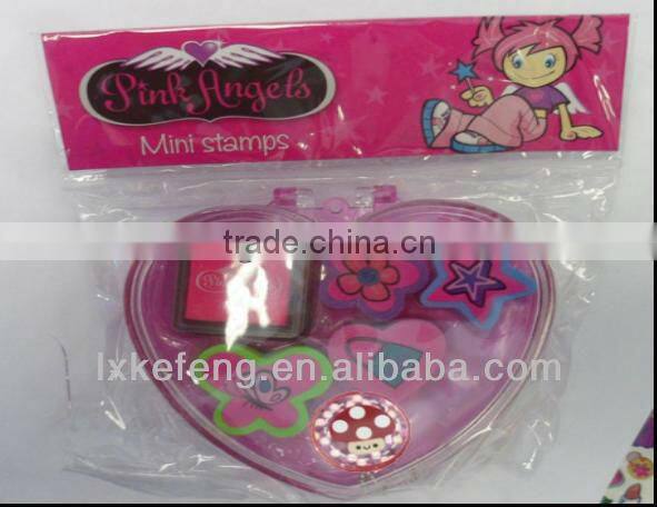 Pink color stamp set