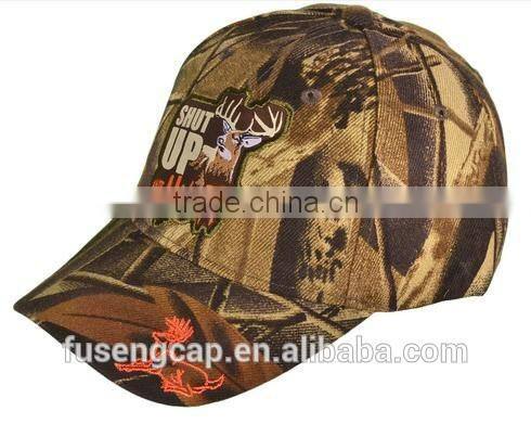 Hot popular hunter baseball caps/character camo printed baseball caps