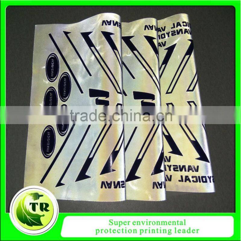 clothing labels heat transfer reflective printing sticker