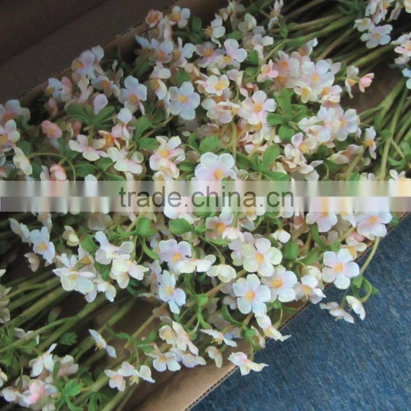 Factory direct wedding decoration pink wintersweet artificial flower plum