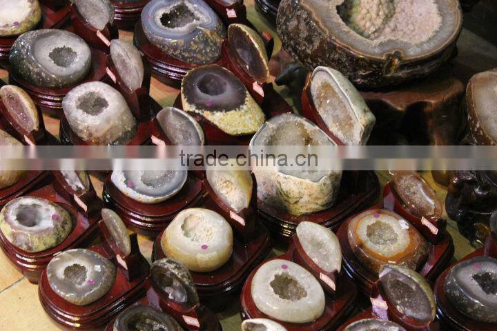 Natural Amethyst Crystal Geode Bowl / Amethyst Treasure Bowl for Bringing Mammon