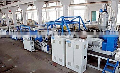Automatic PVC Coil Mat Machine / PVC Spinning Carpet Extrusion Line