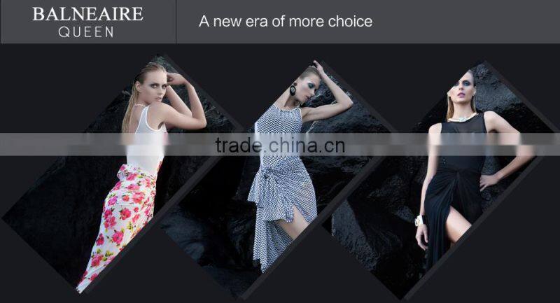 Balneaire Queen 2016 new arrival women floral print beach cover ups