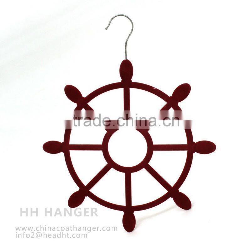 Head brand velvet flocked scarf hanger belt hanger tie hanger