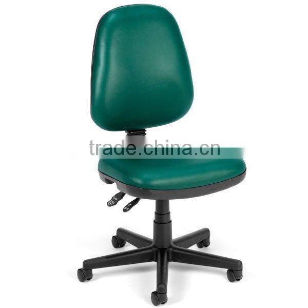 White color Racing office chair racing seat with special armrest and nylon base