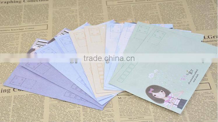 Bespoke recyclable brown kraft paper gift envelope with factory price