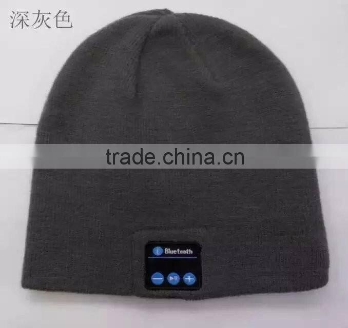 Wholesale bluetooth headphone beanie hat, knitted wireless bluetooth earphone winter warm hat