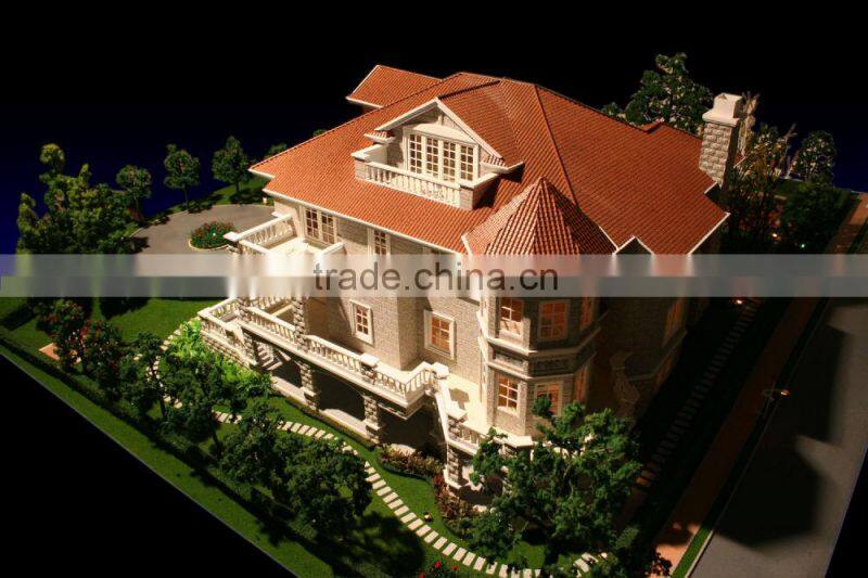 Custom villa building model/architectural model builder