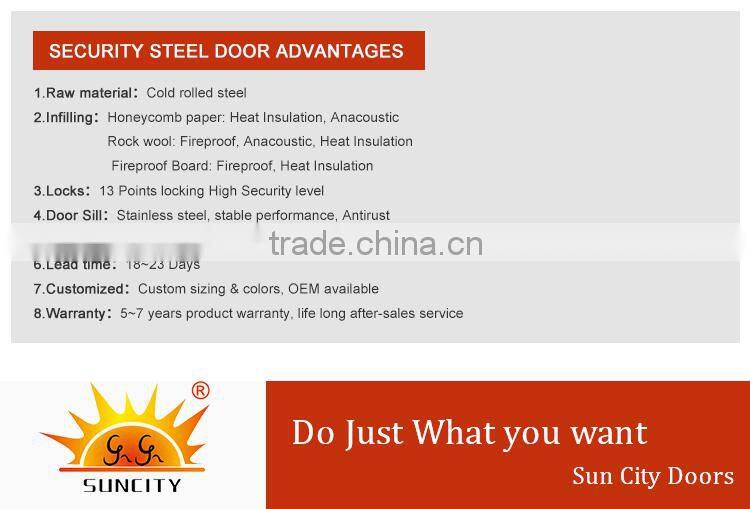 SC-S059 Chinese security steel main door design