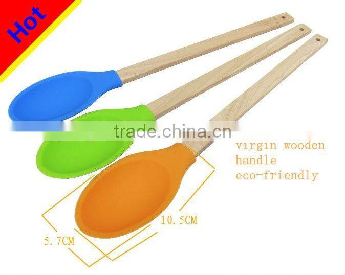 food grade cooking non-stick silicone cooking spoon