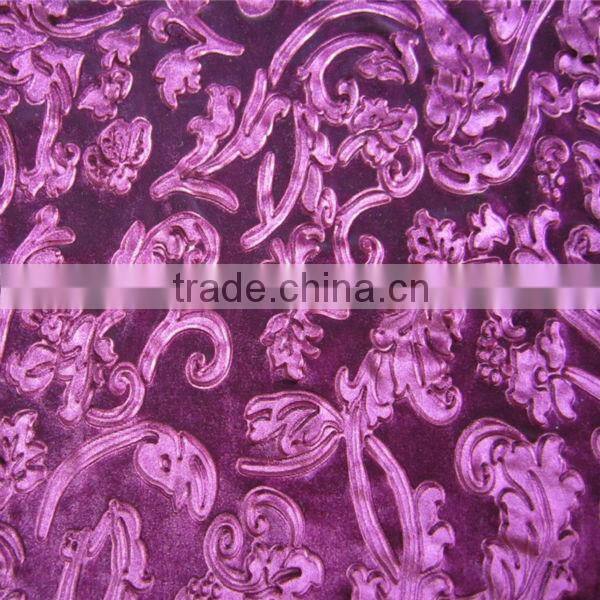 NEW ARRIVAL 100% polyester three dimensional embossed curtain fabric
