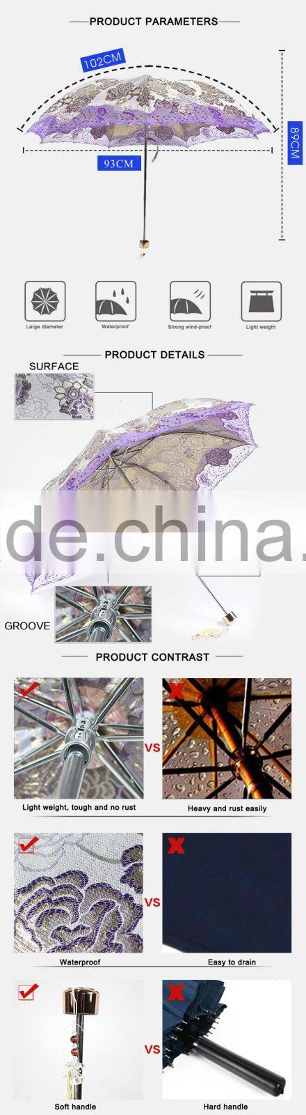 Good Quality Promotional Fashion Custom Cheap Folding Umbrella
