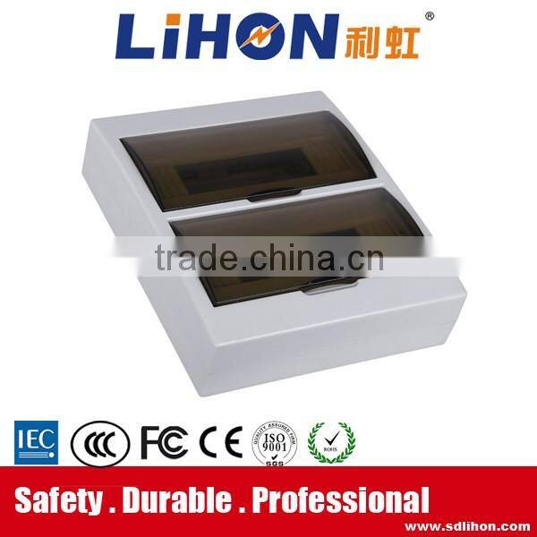 Double rows copper terminal surface mount plastic electric distribution box