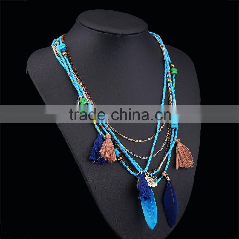 New latest design beads necklace vintage wholesale alibaba