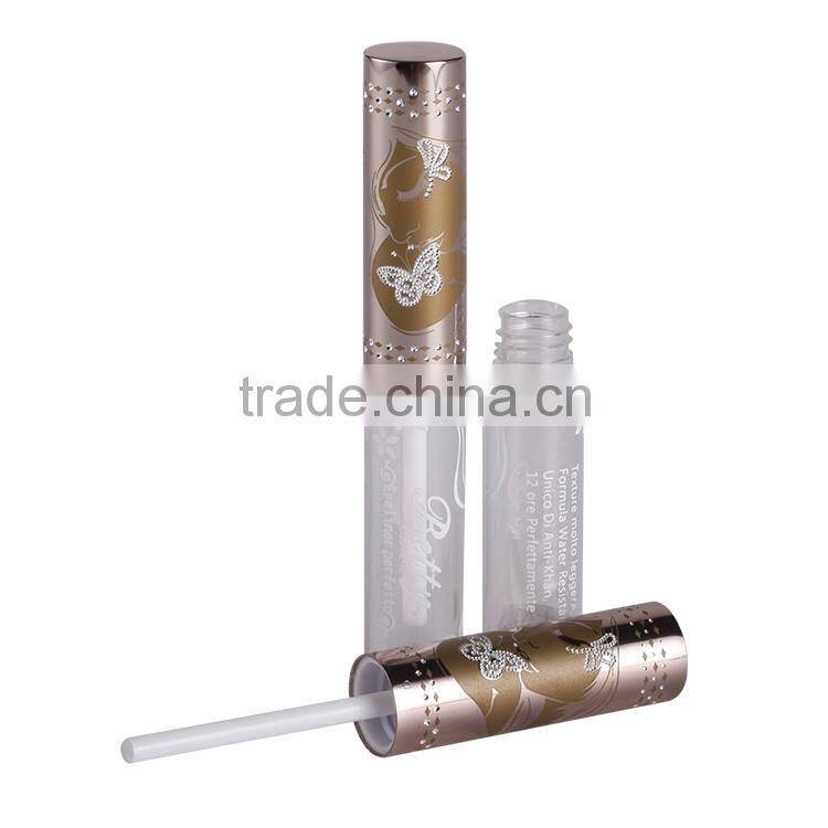 Customized aluminum lip gloss tube lip gloss container, empty cosmetic lip gloss packaging
