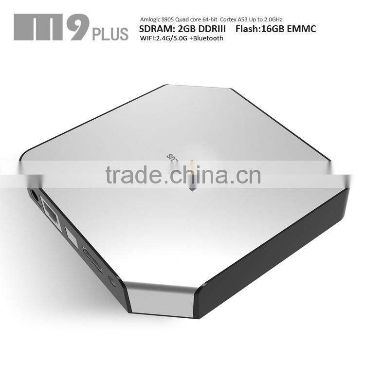Bluetooth4.0 Media Player Android TV Box AmlogicS905 OTT Smart TV Box