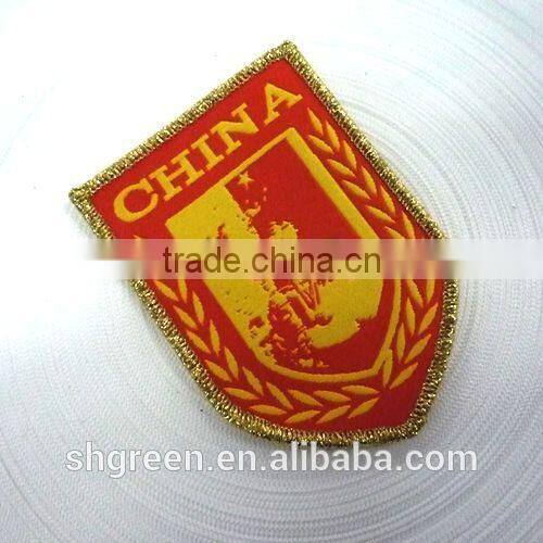 twill woven emblem for suit lapel