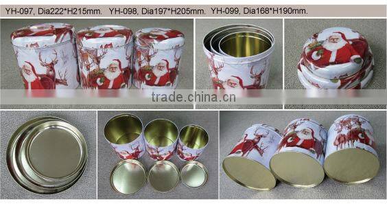 Christmas gift sets round tin