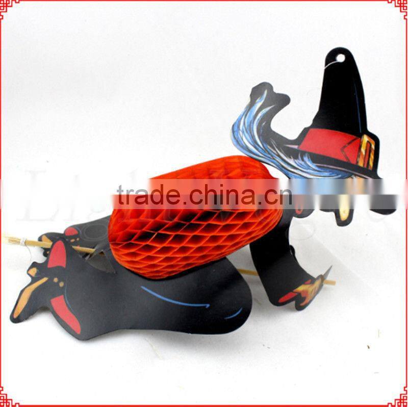 Halloween Party Decorations New TISSUE PAPER HONEYCOMB Halloween Pumpkin Ghost Bat Spider Witch Paper Lanterns Decorated Props