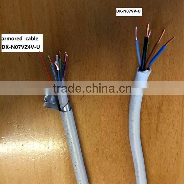 DK-N07VV-U arm. PAPJ 1.5-19mm kobber PVC installationskabel