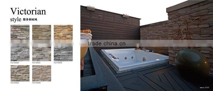 New color with rough surface artificial decoration stone wall panel