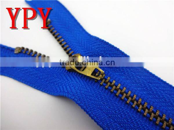 3# metal finished zipper for wholesale,close-end YG slider