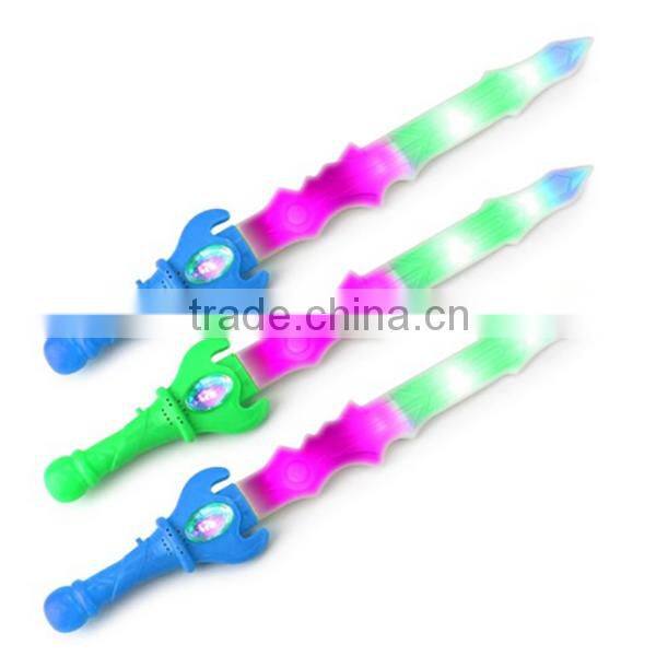 Custom plastic Space Dagger Flashing LED Light Up and Sounds Party Favor Toy Light Sword Sabers