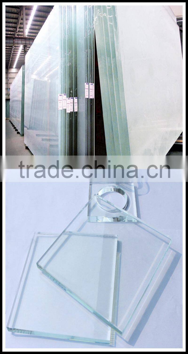 2-19mm extra clear reinforced glass