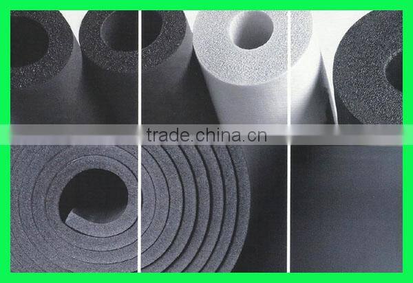 black rubber foam plastic thermal insulation sheet with aluminum foil