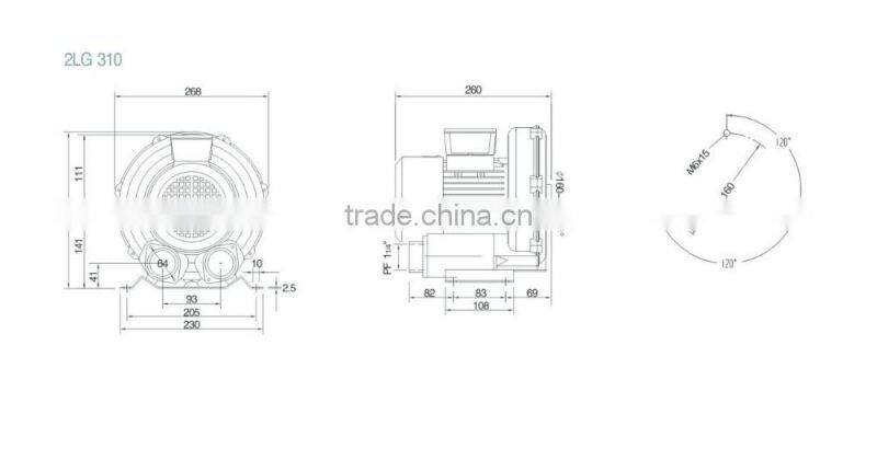 1HP Single Phase Air LIONGOAL Blower