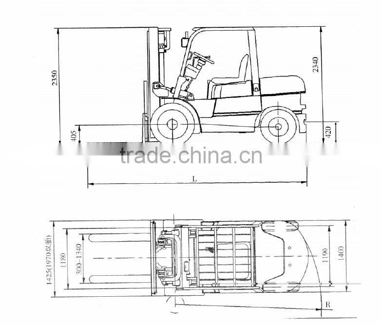 2015 hot 5 ton automatic counterbalance diesel forklift for sale