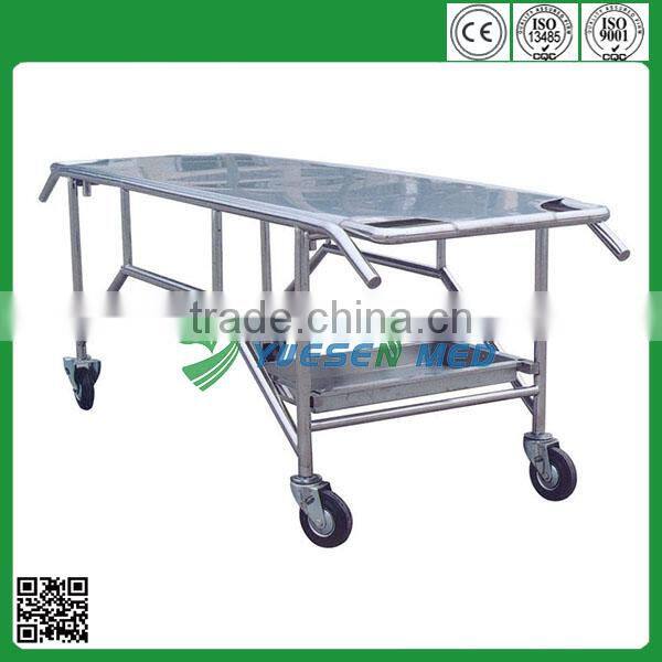 Funeral service morgue stainless steel mortuary stretcher