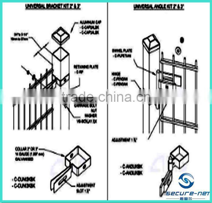 anti-corrosion decorative double wire twin wire flat mesh panels fence long service life