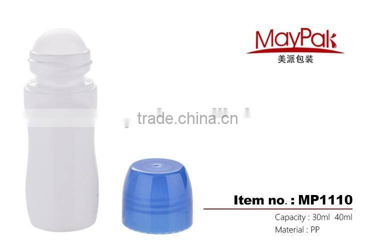 factory wholesale plastic cosmetic roll on bottle