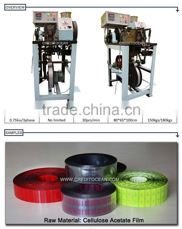 Semi-automatic shoe lace tipping machine