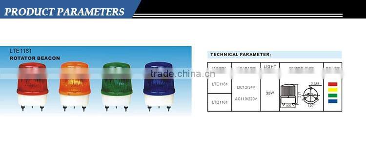 LED Amber Beacon Light, LED Warning Light, Road Construction Warning Light