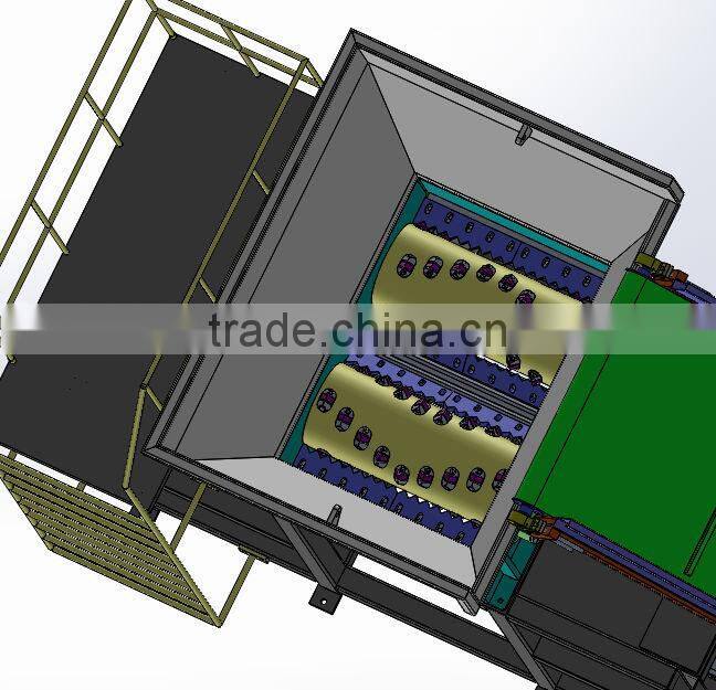 special design pp non-woven film and jumbo bags double shaft shredder