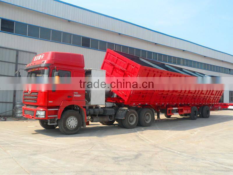 Chinese Factory 2016 New 80T Side Dump Semi Trailer online shopping