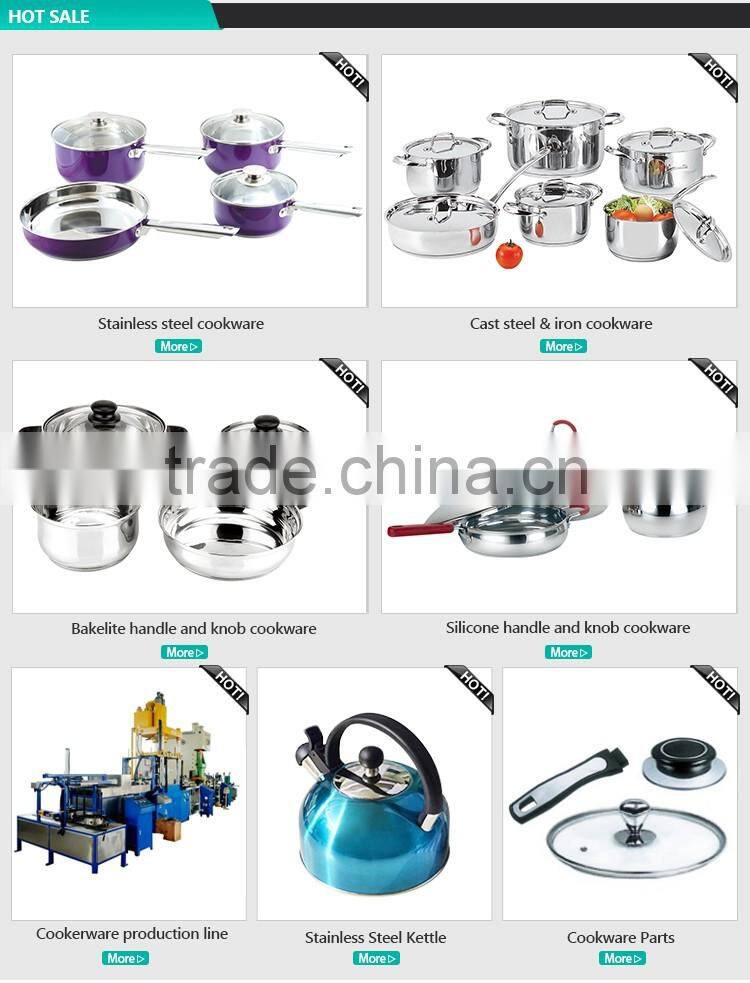 New Arrival 7 pcs stainless steel cookware cooking pot non-stick cookware set