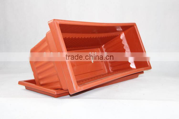 AU950 Rectangular plastic planter box garden pot