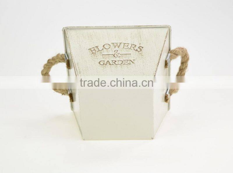 cheap home & garden outdoor hanging galvanized metal bucket vase