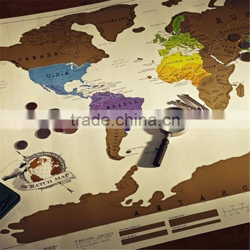 CT-483 Travel essential Explore Map world map Creative Stickers