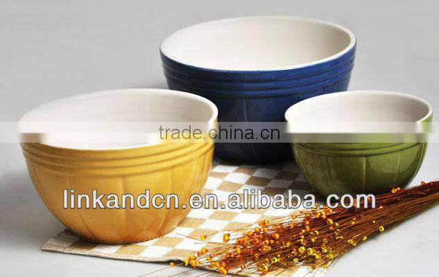 Haonai ceramic shallow bowl flower printing porcelain bowl