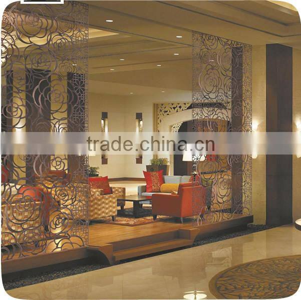 Laser Cut 304 Stainless Steel Modern Room Divider Designs