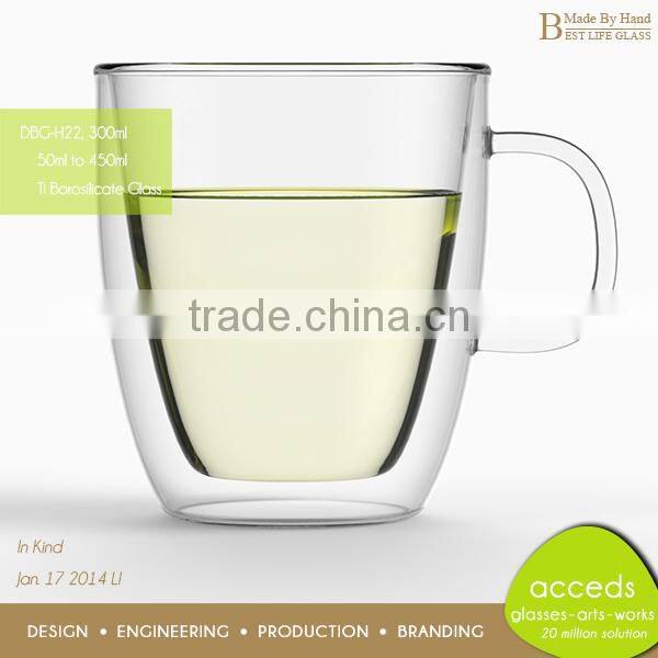 Heat Resistant Double Layer Drinking Glass