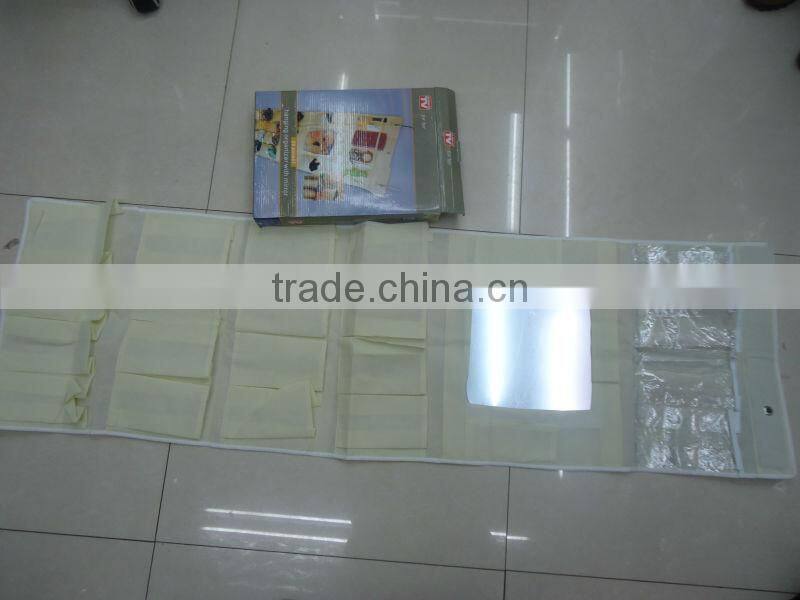 Over the door organizer with mirror/hanging organizer with mirror