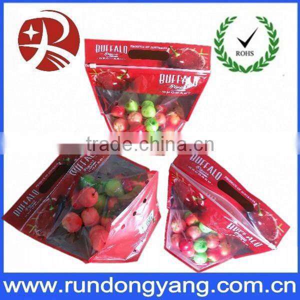 Plastic cpp printed slider zip lock vegetable fruit bag