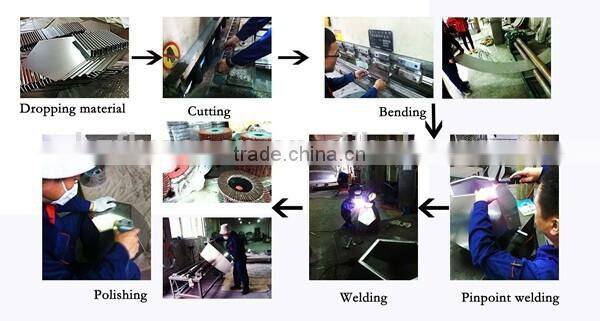 FO-9C02 Square Type Corten Steel flower pot for decor