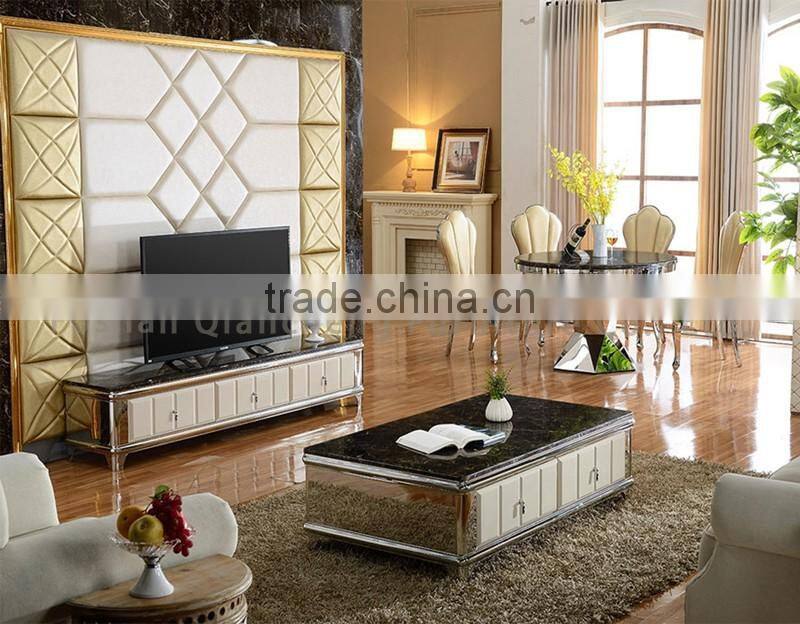 High gloss modern design new marble center table coffee table