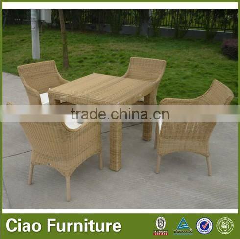 outdoor wicker table chairs round rattan table with four chairs